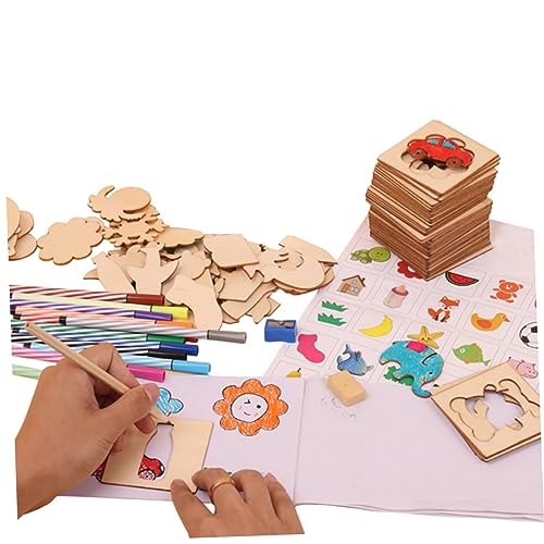 OHPHCALL 1 Satz Zeichenvorlagen für Kinder Malvorlagen für Kinder painting set for kinder malset malerset kinder Kinderzeichnungsschablonen Cartoon-Zeichnungsvorlage von OHPHCALL