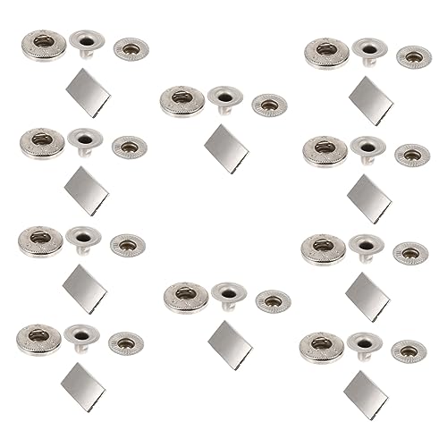 OHPHCALL 10 Sets Druckknopf Snaps Aus Für äntel Pressstuds Knöpfe Glänzendem 20 * 11mm Ideal Für Bekleidungsdekor Und Bastelprojekte von OHPHCALL