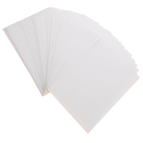 OHPHCALL 100 Blatt Druckerpapier Selbstklebende Papieretiketten Bedruckbares Aufkleberpapier Praktisches Aufkleberpapier Druckeretikettenpapier Bedruckbare Vinylaufkleber von OHPHCALL