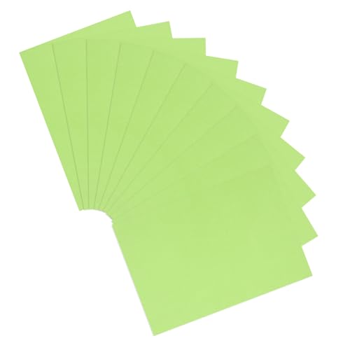 OHPHCALL 10st Kartenvorrat Scrapbook-karton Farbiger Karton Buntes Kartenmaterial Farbkarton Dekorativer Karton Farbige Pappe Karton Für Die Kartenherstellung Weihnachtskarton Green Papier von OHPHCALL