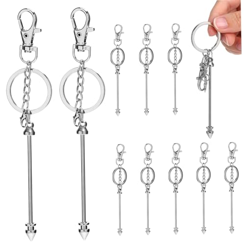 OHPHCALL 12 Stück Perlen Schlüsselanhänger Set DIY Zubehör Für Kreative Bastelprojekte Ideal Für Armbandverschlüsse Und Schmuckherstellung Inklusive Stabiler Metallklammern Aus von OHPHCALL