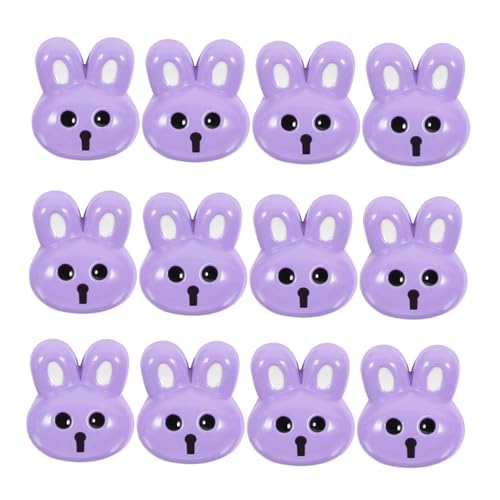 OHPHCALL 12St Hasenknöpfe Einsteller empfindliche Kleiderknöpfe Perückennadeln Hosenbundstraffer igelkostümkinder fashing costume Kleidungsersatzknopf Knopf für Kleidung Harz Violett von OHPHCALL