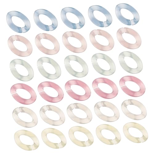 OHPHCALL 150 Stück Schmuckzubehör selber machen Kettenhalskette dekorativer Haken handgefertigte Ringe Schmuckringe popular armband zubehör Schnallen zur Schmuckherstellung DIY-Ring Acryl von OHPHCALL