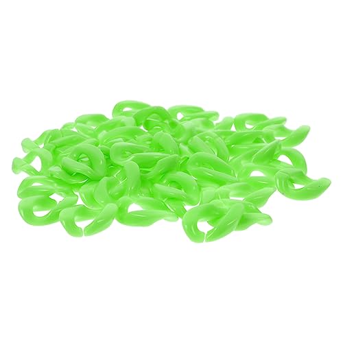 OHPHCALL 150 Stück Schmuckzubehör selber machen Schmuckringe DIY-Ring Link-Charme Kreis-Halskette bastelmaterial bastel materialien Acryl offener Ring Taschenketten machen Schnallen Green von OHPHCALL