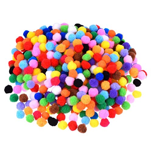 OHPHCALL 200St Bommel bastelmaterial bastel Materialien Flauschige Pompons Pfeifenreiniger lose Pompons Masse Mini Pompons zum Basteln in verschiedenen Größen Bastelbedarf Plüsch von OHPHCALL