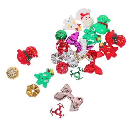 OHPHCALL 24 Stück Teiliges Handbemalter Weihnachtsperlen mit Kappen Rote und Grüne Kunststoffperlen Vielseitig für DIY Schlüsselanhänger Armbänder Halsketten und Schmuckherstellung Einfache OHPHCALL 24 Stück Teiliges Handbemalter Weihnachtsperlen mit Kappen Rote und Grüne Kunststoffperlen Vielseitig für DIY Schlüsselanhänger Armbänder Halsketten und Schmuckherstellung Einfache von OHPHCALL