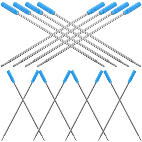 OHPHCALL 25St Austauschbare Mine Kordelzug Textmarker auswechselbares Gel mittleres Gel minen für kugelschreiber tintenroller mine Ersatz nachfüllen Ersatz für Stiftminen Nachfüllung Blue von OHPHCALL