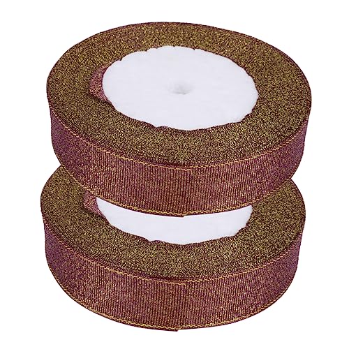 OHPHCALL 2CM Breite Satin Geschenkband Violett Und Für DIY Handwerksprojekte Und Geschenkverpackungen 25 Yards änge Pro Rolle Ideal Zum Dekorieren Und Basteln von OHPHCALL