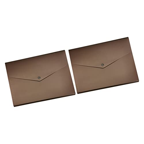 OHPHCALL 2pcs A4 Mehrschichtige Klassifizierte Ordner Tragbarer Akkordeonordner Praktischer Dokumentdateiordner (kaffee) von OHPHCALL