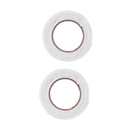 OHPHCALL 2pcs Spitzenband Streifen Blumenband Farbiges Band Klebstoff Maskierung Schleife Schaumstoffaufkleber Dekoratives Klebeband Spitzenbesatzband Scrapbooking-handwerk Weiß von OHPHCALL