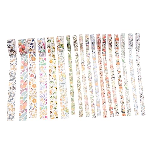 OHPHCALL 3 Sätze Washi-tape The Washi Tape Schulsachen Verpackungen Für Bastel Material Hausdeko Streamer Aufkleber Notizbuchband Klebeband Zum Basteln Papier 18 Rollen*3 von OHPHCALL