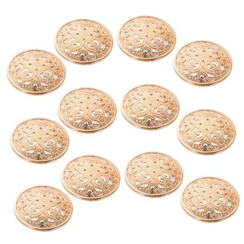 OHPHCALL 30St Nähverschluss Werkzeug zum Nähen von Knöpfen Knopfnadeln Bausatz goldene Anzugknöpfe Bauchnabelringe aus würfelunterlage photostickomni Hohlknöpfe für Jacke DIY-Knöpfe von OHPHCALL