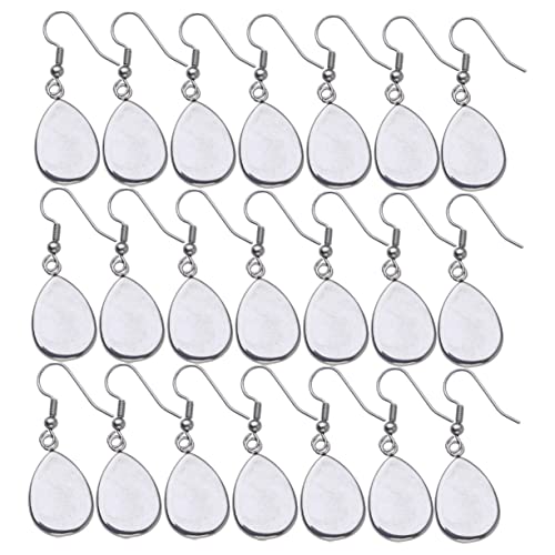 OHPHCALL 40 Stk Zeit Mädchen Ohrtropfen heart earrings valtinstaggeschenke schmuckherstellung Zeitglas Ohrringe Herzform Ohrringe Draht Kabel DIY-Ohrring-Kit Ohrstecker aus Edelstahl Silver von OHPHCALL