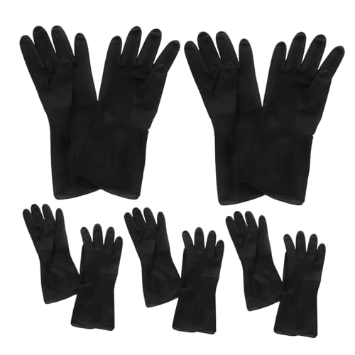 OHPHCALL 5 Paar Haarfärbe Handschuhe Schwarze Handschuhe Haarfärbe Shampoo Friseur Haarfärbe Werkzeuge Haarfärbe Färbe Werkzeuge Friseur Haar Shampoo Handschuhe Friseur Handschuhe von OHPHCALL