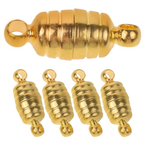 OHPHCALL 5 Paar Magnetverschlüsse Vergoldete Schmuckverschlüsse Konverter Magnetische Halskettenverlängerungen Für Die Diy-Schmuckherstellung von OHPHCALL