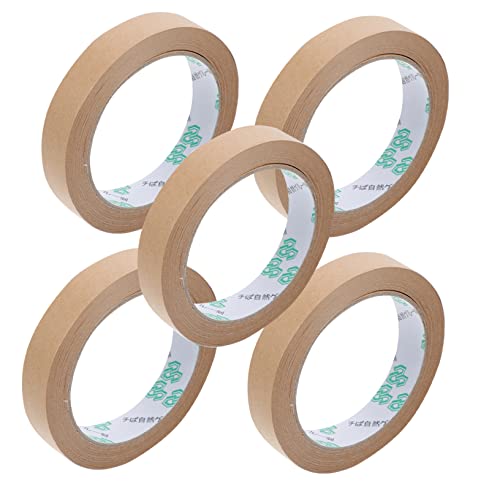 OHPHCALL 5 Stk Klebeband Aus Kraftpapier Klebeband Aus Papier Wasserfestes Kraftpapier Wasserdichtes Dichtungsband Wasserdichtes Klebeband Abdichten Kraft-flatback-papier Kraftbänder von OHPHCALL