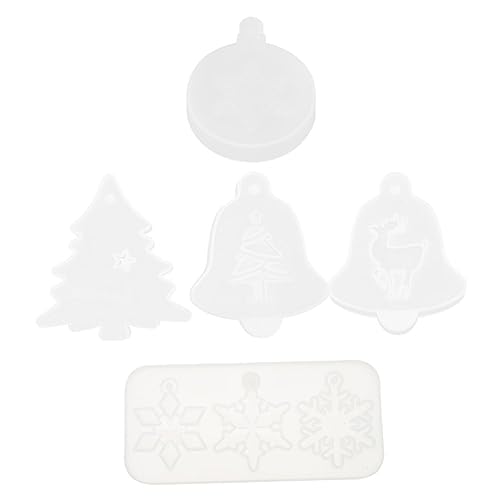 OHPHCALL 5 Stück Silikonformen Für Weihnachtsbaum Anhänger Gießformen Für Individuelle Ornament Gestaltung Perfekt Für Weihnachtsdeko Und Bastelprojekte Flexibles Material Und Einfache von OHPHCALL