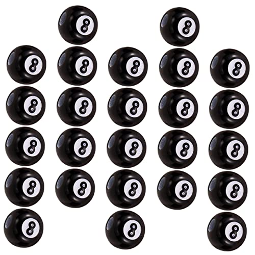 OHPHCALL 50 Stück Acryl-pool-perlen-armband Perlen-kits Billard- Billardkugeln Billiard Ball Kit Zur Herstellung Von Perlenarmbändern Kit Zur Schmuckherstellung Makramee-perlen Korn Black von OHPHCALL