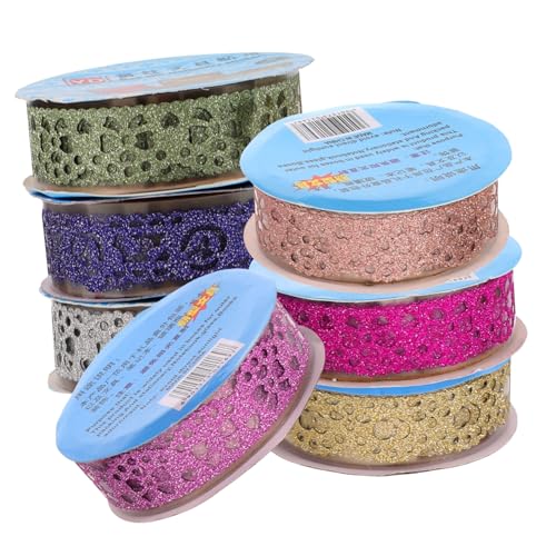 OHPHCALL 7 Rollen Spitzenband scrapbbok the washi tape polsterelemente bastelbedarf DIY Dekoration Abdeckband aus Spitze Aufkleber DIY Klebeband Karten machen Klebeband das Haustier von OHPHCALL