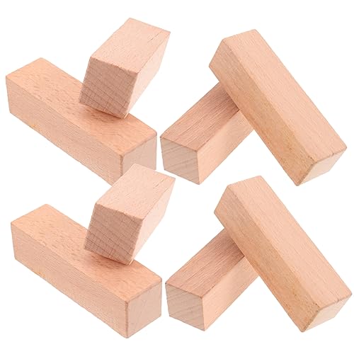 OHPHCALL 8 Stück Leere Holzstempel Für DIY Projekte Quadratische Holzsiegel Zum Gestalten Ideal Für Bastelarbeiten Hochwertiges Material Für Kreative Anwendungen von OHPHCALL