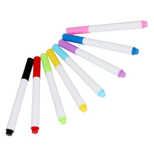 OHPHCALL 8st Löschbarer Whiteboard-marker Praktische Trocken Abwischbare Marker Tragbare Markierungen Tragbarer, Trocken Abwischbarer Marker Trocken Abwischbare Marker Zum Schreiben Plastik von OHPHCALL