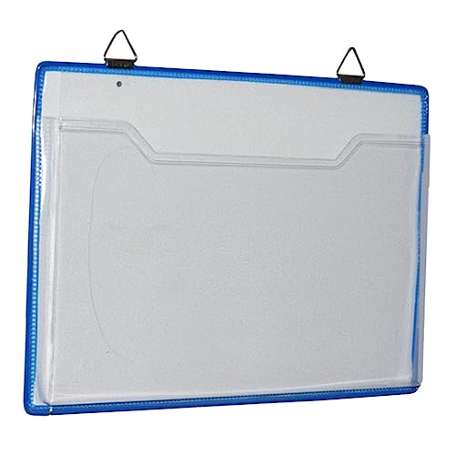 OHPHCALL Aktentasche aufbewahrungssack storage pockets Schreibtischorganisation lagerbuchse Aufbewahrungstasche Deckel Tür Organizer für Hängemappen Aktenordner zur Wandmontage Plastik Blue von OHPHCALL