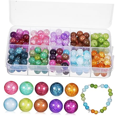 OHPHCALL Bunte Glasperlen Set Mit Buchstaben 1 Box Mit Perfekt Zum Basteln Von Halsketten Ohrringen Und Armbändern Ideal Für DIY Projekte Und Kreative von OHPHCALL