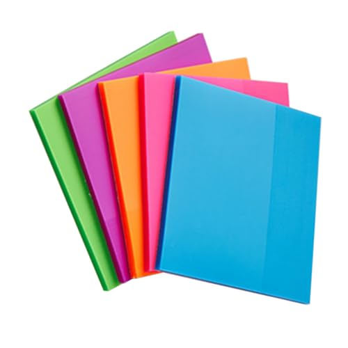 OHPHCALL Helle Farbe Memo Aufkleber 5 Stücke Sticky Memo Pads Nachricht Hinweis Aufkleber Memo Notizen für Schule Büro von OHPHCALL