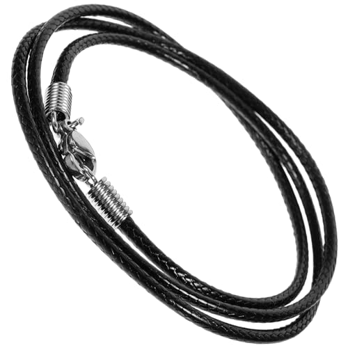 OHPHCALL Halskette Seil bracelet handschelle svarowksy halskette Lederband armbandage böhmisches Handgelenk Schnur Halskette Schnur für Halskettenketten für Anhänger Halskette Schnur Metall von OHPHCALL