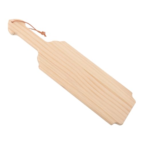 OHPHCALL Holzpaddel holzspielzeug holzspielsachen holzdeko Holzrohling Holzgeschenk unfertiges paddel für DIY hängende Verzierung handwerk hängende verzierung Bastelpaddel- Beige von OHPHCALL