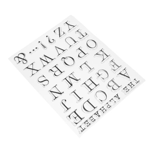 OHPHCALL Klare Alphabete Buchstabenstempel Transparentes Alphabet Stempel Set Zum Basteln Kartenmachen Kuchendekoration Für Scrapbooking Kartenherstellung Prägedekor von OHPHCALL