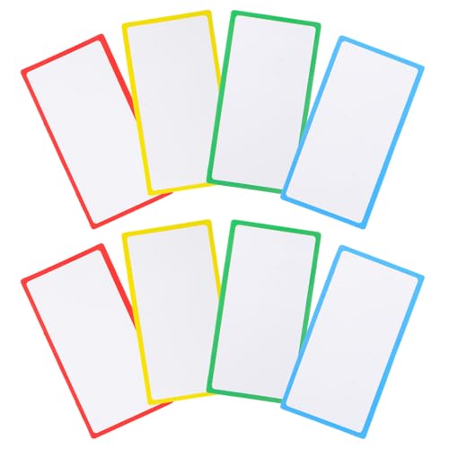 OHPHCALL Magnetische Trocken Abwischbare Etiketten 8 Stück Bunte Namensschilder Flexible Wiederverwendbare Magnetische Etikettenaufkleber Für Whiteboard Kühlschrank Beschreibbare Löschbare von OHPHCALL