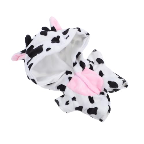 OHPHCALL Puppen Kuh Kleidung Dekorativ 20 cm Puppenkostüm Tiermotiv Outfit Puppenkleidung Puppen Kuh Kleidung Kuh Pyjama Puppen Ersetzen Kleidung von OHPHCALL