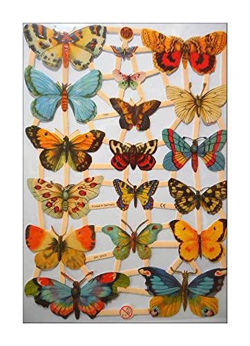 Glanzbilder Schmetterling EF 7297 Oblate Posiebilder Scrapbook Deko GWI 550 von OKEPSAACCD