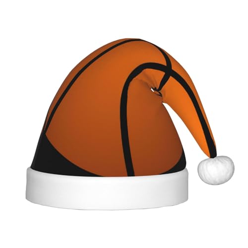 OKFSTY Basketball-Weihnachtsmütze, Weihnachtsmannmütze, Weihnachtsmütze für Teenager, weich, Unisex, klassische Weihnachtsmannmütze von OKFSTY