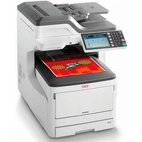 OKI MC883dn 4 in 1 Farblaser-Multifunktionsdrucker weiß von OKI