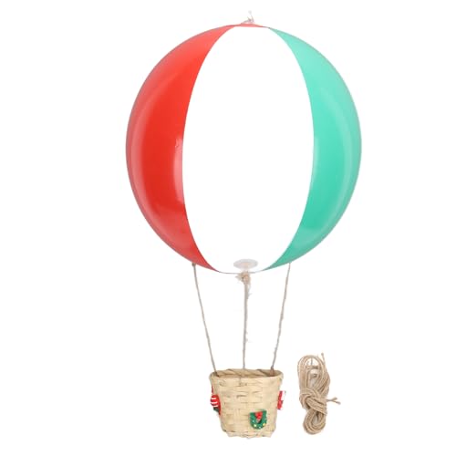 Heißluftballon mit Rattankorb, Heißluftballon mit Wolken, Sternen, Girlande, Partydekoration, hängende Luftballon-Ornamente für Party, Baby, Kinderzimmer, Kinderzimmer, von OKJHFD