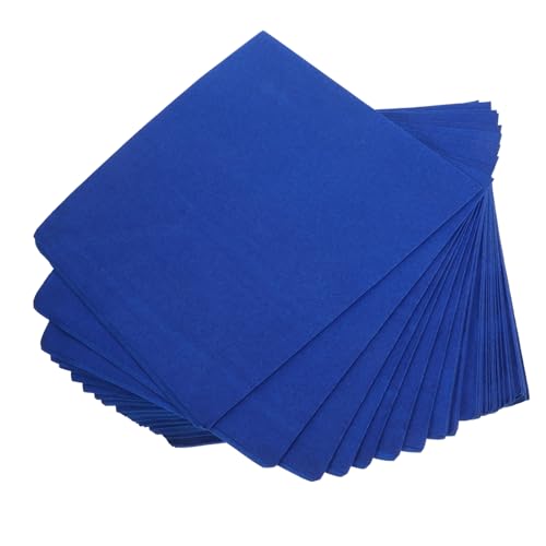 50 Stück Saubere Papierservietten Partyservietten Papierservietten Für Cocktails Mittagsservietten Tischservietten Papierservietten Für Getränke Hochzeitsservietten Blue OKUMEYR von OKUMEYR