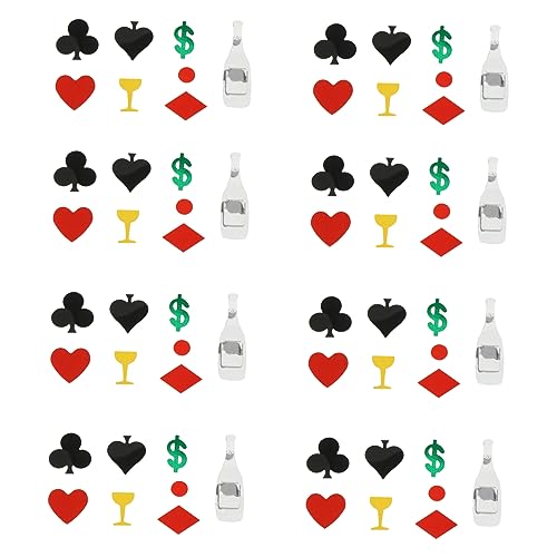 OKUMEYR Poker Themen Konfetti Tisch Dekoration Für Partys 15g Bunte Papierschnipsel Für Vegas Spielnächte Und Feierlichkeiten Perfekt Für Geburtstagsfeiern Hochzeiten Und von OKUMEYR