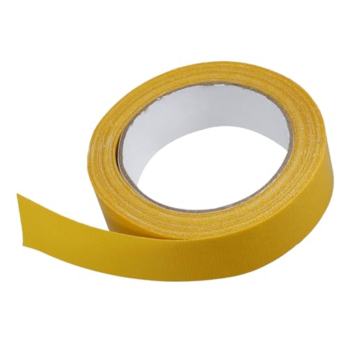 OKUMEYR 1 Rolle Doppelseitiges Klebeband Hochleistungs-Klebeband Glasfasergewebeband Klebeband zum Basteln dekoratives Klebeband teppich reparaturband Stoffband Ballaststoff Yellow von OKUMEYR