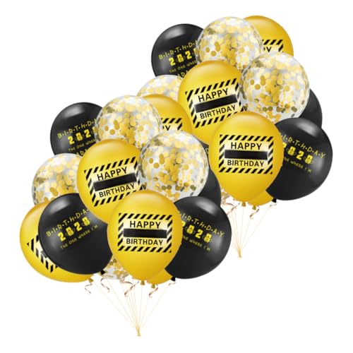 OKUMEYR 1 Satz 30 Stück Partyzubehör Geburtstagsballon Geburtstagsfeierzubehör Unter Quarantäne Stellen Ballondekorationen Zum Geburtstag Requisiten Für Geburtstags-fotoautomaten Black von OKUMEYR