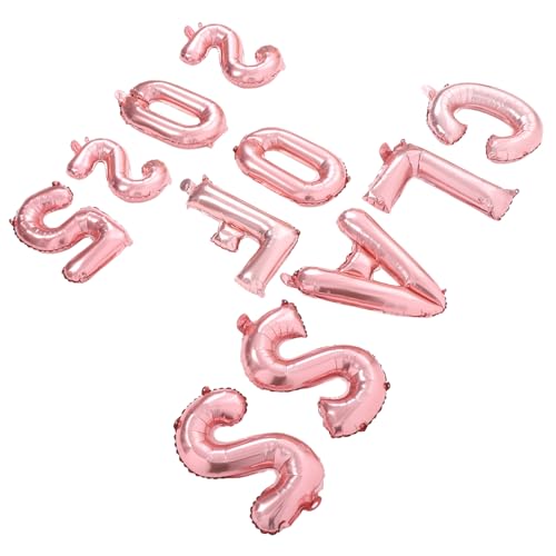 OKUMEYR 1 Satz Abschluss Ballon luftballons Partyballons Absolvent Ballons Anzug Ballons Abschlussfeier Dekorationen herzlichen glückwunsch grad partydekorationen Aluminiumfolie Rose Gold von OKUMEYR