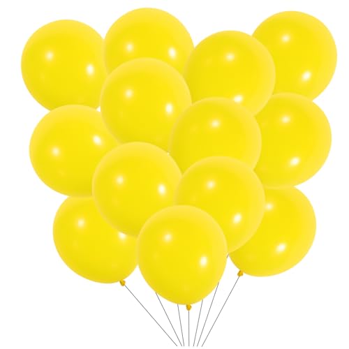 OKUMEYR 100St Ballon weihnachst hits verweihnachtet party sachen hochzeitsbingo Partydekorationen Partyzubehör Dekorationen für Geburtstagsfeiern Geburtstagsdekorationen Emulsion Yellow von OKUMEYR