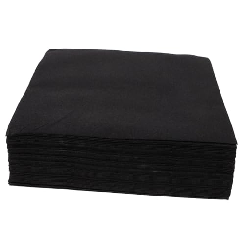 OKUMEYR 100st Dekorative Papierservietten Servietten Für Partyzwecke Frühstücksservietten Servietten Für Den Haushalt Partytisch Partyservietten Party-papierservietten Tischzubehör Black von OKUMEYR