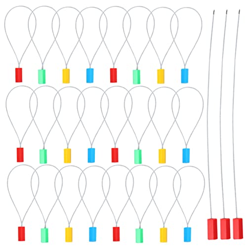 OKUMEYR 100st Plombe Aus Stahldraht Selbstsichernder Versandverschluss Manipulationssichere Etiketten Manipulationssichere Krawatte Selbstsicherndes Kabel Selbsthemmend Zinklegierung von OKUMEYR