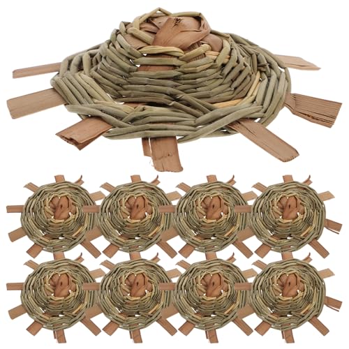 OKUMEYR Puppe Strohhüte Miniatur gewebte Hüte Zylinder 10 Pack Foto Prop Cap von OKUMEYR