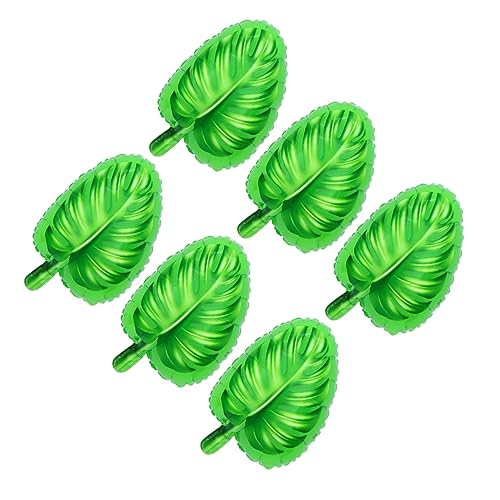 OKUMEYR 12 Teiliges Set Grüne Monstera Luftballons Aus Aluminiumfolie Perfekte Dekoration Für Sommerpartys Hochzeiten Geburtstagsfeiern Und Andere Festliche Anlässe von OKUMEYR