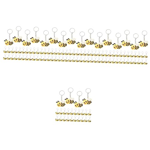 OKUMEYR 120 Stück Bienen Schlüsselanhänger Zubehör Aufkleber Kinder Schlüsselanhänger Schlüsselanhänger Für Kinder Auto Schlüsselanhänger Taschenanhänger Anhänger Lustige Kinder von OKUMEYR