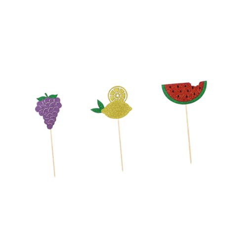 OKUMEYR 12St Hawaii-Cupcake-Picks hawaii party dekoration cup cake decoration caketopper 1 tortendekoration Cupcake-Topper Hawaii-Kuchen-Picks Obstkuchendekorationen Obstkuchen-Picks von OKUMEYR