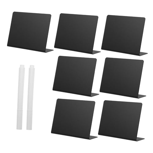 OKUMEYR 12st Taika-anzeigetafel Kreidetafel Staffelei Zeichen Essensschilder Für Die Party Kreidetafeln Whiteboard Für Den Schreibtisch Lebensmitteletiketten Für Party Menü-tafel Pvc Black von OKUMEYR